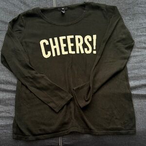 GAP Black Long Sleeve Lightweight Sweater